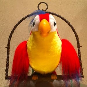 Vintage Interactive Talking Red Parrot Kids Toy